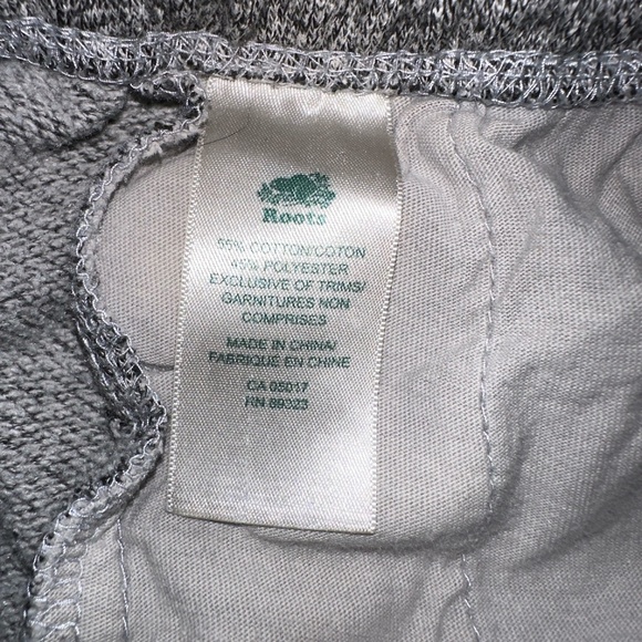 Roots Organic Original Sweat Pant  size Small ~ Heather Gray - Picture 4 of 7
